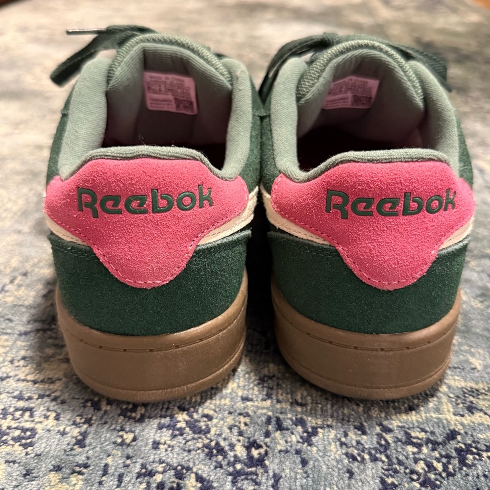 Reebok 8.5 Forte Lounger Women's Sneakers Green Pink White Sneakers NwoB - Picture 7 of 11